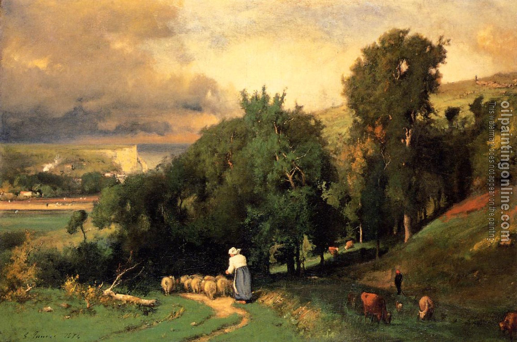 George Inness - Hillside at Etretet